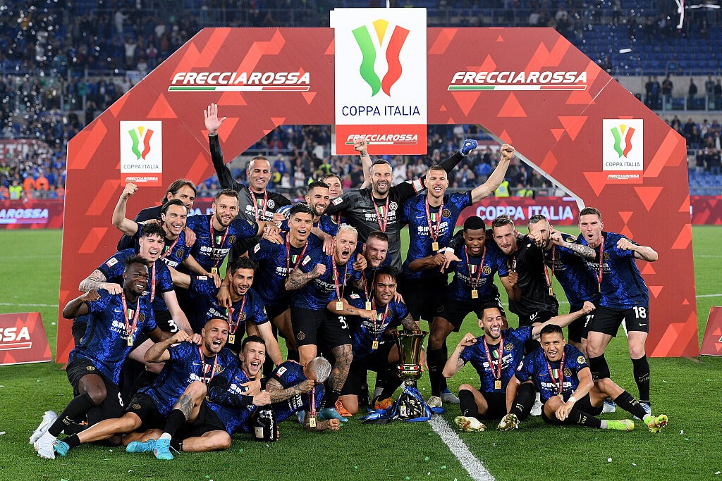 A kupagyőztes Inter csapata