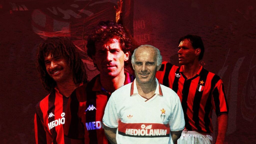Annak ellenére, hogy Sacchi inkább a csapategységben hitt, óriási legendák játszottak az általa vezetett Milanban