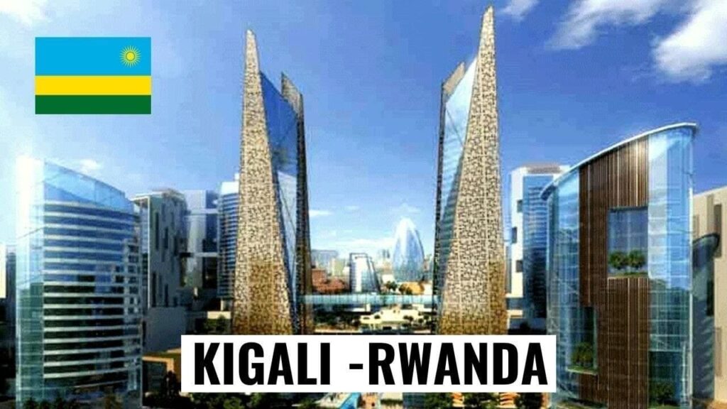 Kigali, Ruanda fővárosa egy nem valóságot mintázó Youtube videó borítóján