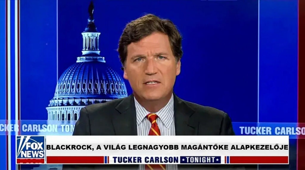 Tucker Carlson a Fox News műsorában.