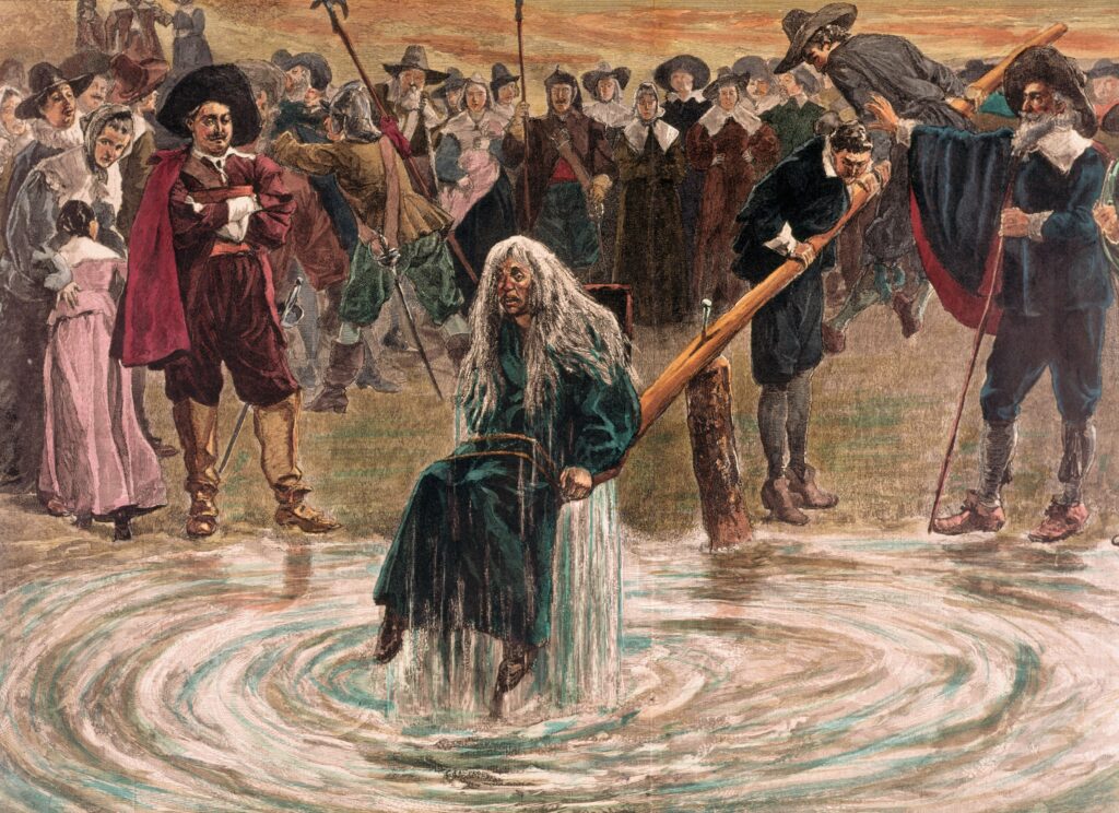 vízpróba a boszorkányperek idején