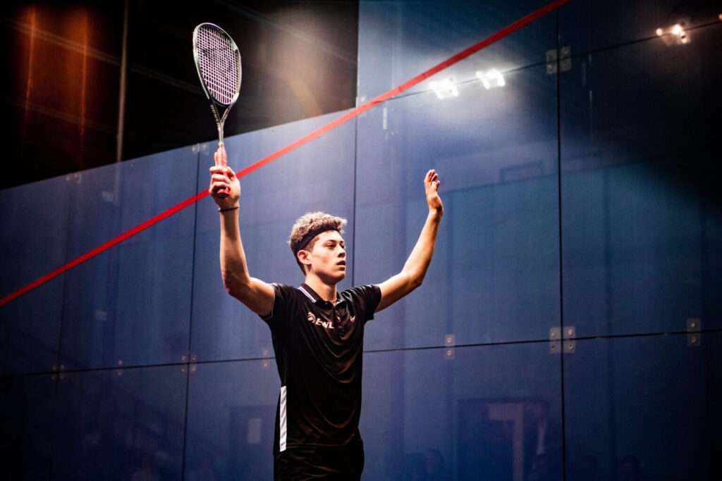 A 2024-es PSA Budapest Open győztese, Jonah Bryant. /PSA
