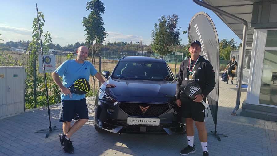 A racketlon mellett a padelben is eredményes Levente. Idén szeptemberben a CUPRA Hungarian Padel Tour veszprémi versenyén GOLD kategóriában Trapli Szabolccsal bajnok lett. /Fotó: Hungarian Padel Association